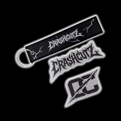 CRASHCUTZ Keychain + Sticker Pack