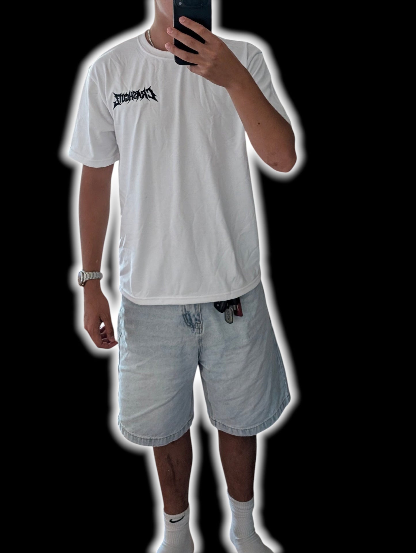Crashcutz Signature Tee - White